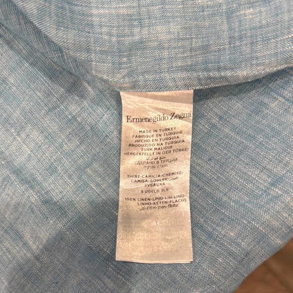 Ermenegildo Zegna Light Blue Shirt - Picture 5 of 6